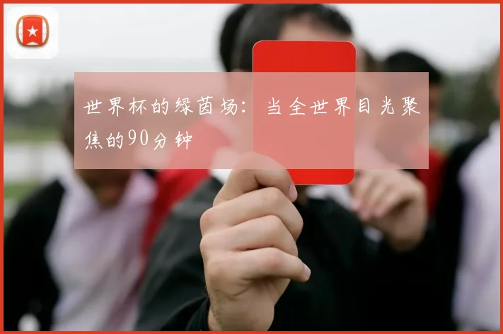 世界杯的绿茵场：当全世界目光聚焦的90分钟